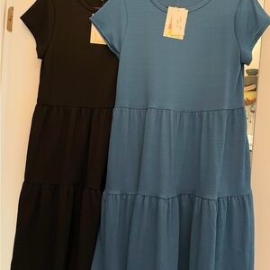 LuLaRoe Blue A-line Midi Dress